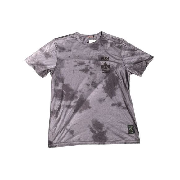 Roark Men’s Run Amok Mathis Pocket Short Sleeve Active Tee Grey Tie Dye Size M - Picture 1 of 4